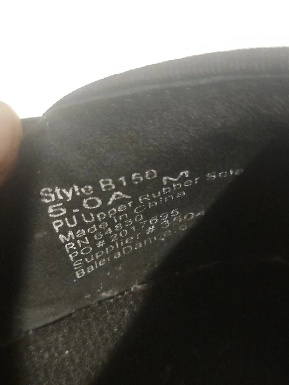 Kids Black Leather-Look Slip-On Dance Tap Shoes